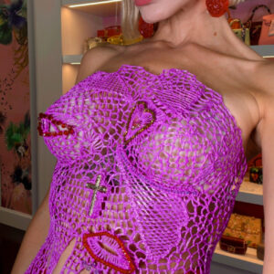 Lavender color corset